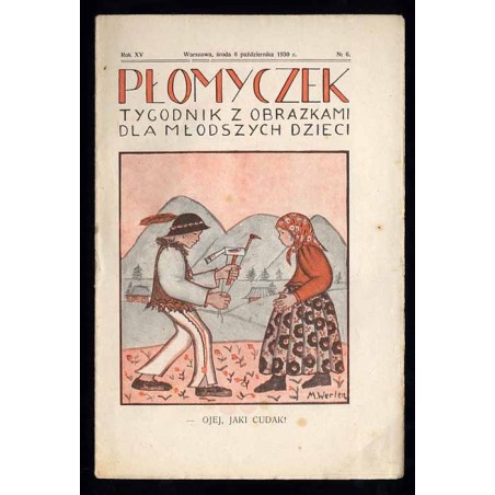 Płomyczek. Tygodnik z obrazkami dla młodszych dzieci. R.15 (1930). Nr 6 (8 października 1930)