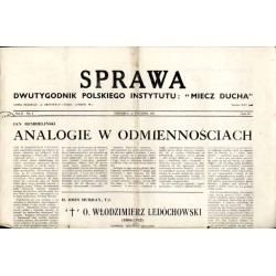 Sprawa. Dwutygodnik Polskiego Instytutu: "Miecz Ducha"  The Common Cause. Fortnightly of the Polish Section of the "Sword of th