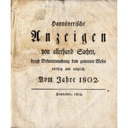 Neues Hannoverisches Magazin. [1802]. Nr 1-105 (I-XII 1802)
