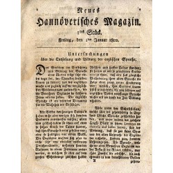 Neues Hannoverisches Magazin. [1802]. Nr 1-105 (I-XII 1802)