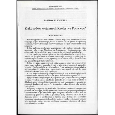 Z akt sądów wojennych Królestwa Polskiego