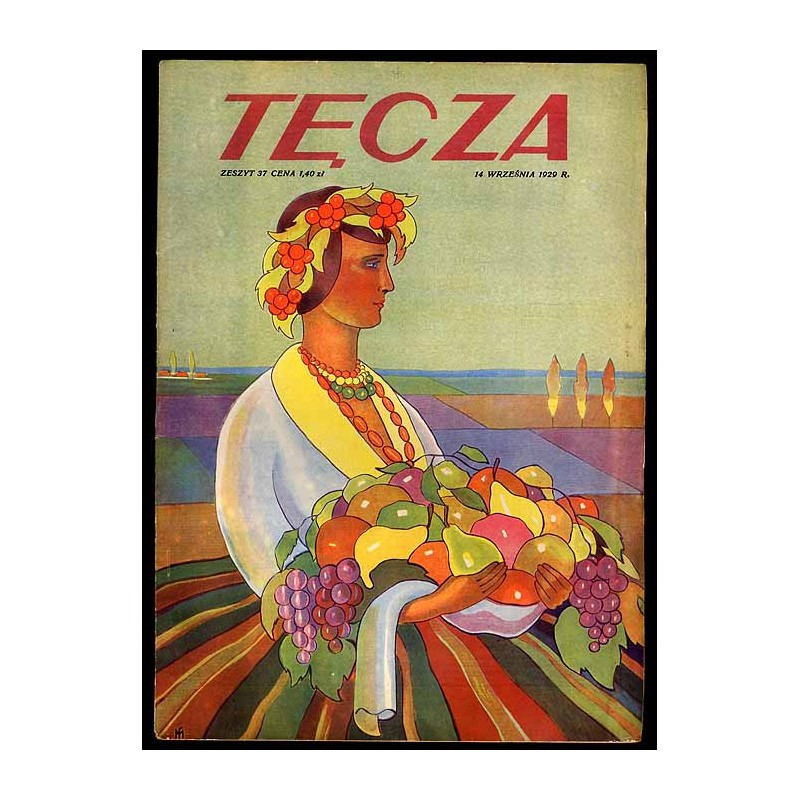 Tęcza. Ilustrowane pismo tygodniowe. R.3 (1929). Z. 37 (14 września 1929) / Mieczysław Szczepkowski / Solura / Poznań tenis