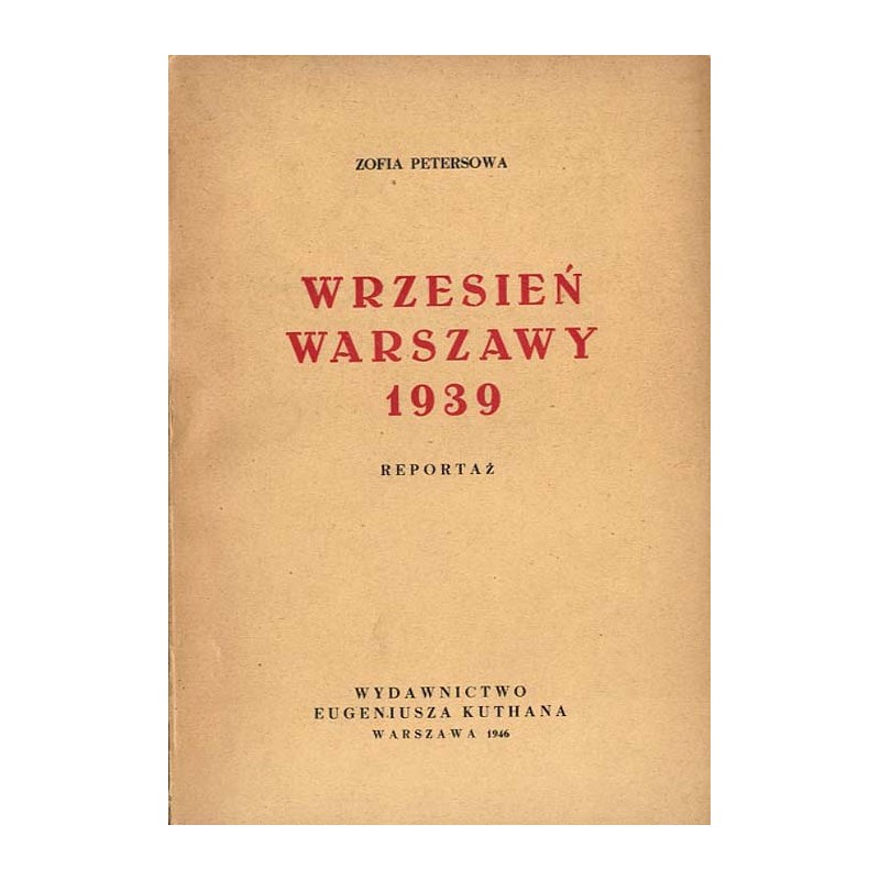 Wrzesień Warszawy 1939. Reportaż