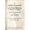 Die Rheinlande. Von der elsässichen bis zur holländischen Grenze. Rheinpfalz. Saargebiet. Handbuch für Reisende