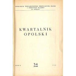 Kwartalnik Opolski. R.10 (1964). Nr 3-4 (39-40)