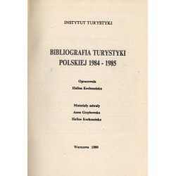 Bibliografia turystyki polskiej 1984-1985