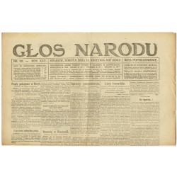 Głos Narodu. R.25 (1917). Nr 89 (14 kwietnia 1917). Wydanie popołudniowe