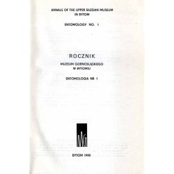 Rocznik Muzeum Górnośląskiego w Bytomiu. Entomologia. Zeszyt nr 1 (1990)