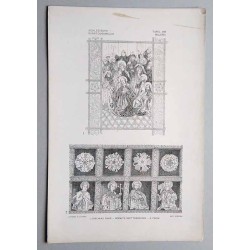 Bilderwerk schlesischer Kunstdenkmäler. Mappe III: Innere Ausstattung. Malerei. Tafel 218.1: Chechlau [Chechłów pow. Gliwice]. K