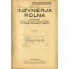 Inżynierja Rolna. Miesięcznik poświęcony meljoracjom rolnym, torfiarstwu, budownictwu wodnemu, budowie dróg, budownictwu wiejski