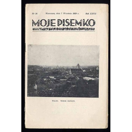 Moje Pisemko. R.27 (1929). Nr 36 (7 września 1929)