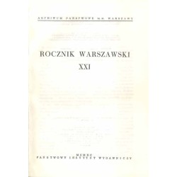 Rocznik Warszawski. R.21 (1990)