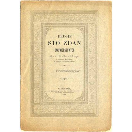 Drugie sto zdań dwuwierszowych