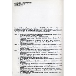 Janusz Akermann. Malarstwo, grafika 1990/1991