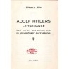 Adolf Hitlers Leitgedanke. Der Hoheit des Schaffens in "Religiöser" Auffassung