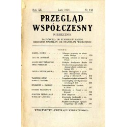 Przegląd Współczesny. Miesięcznik. R.13 (1934). Nr 142 (luty 1934)