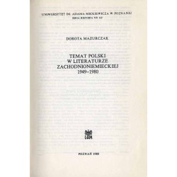 Temat polski w literaturze zachodnioniemieckiej 1949-1980
