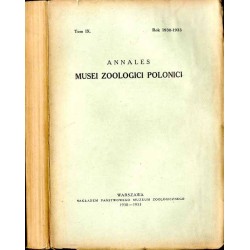 Annales Musei Zoologici Polonici. T. 9. Rok 1930-1933
