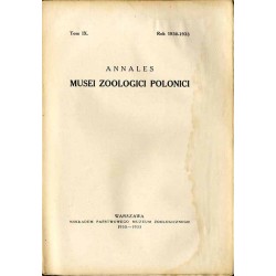 Annales Musei Zoologici Polonici. T. 9. Rok 1930-1933