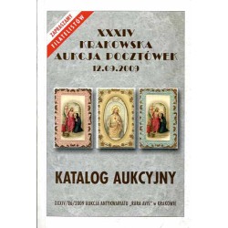 [Rara Avis] XXXIV Krakowska Aukcja Pocztówek. Katalog aukcyjny. 12 września 2009 r