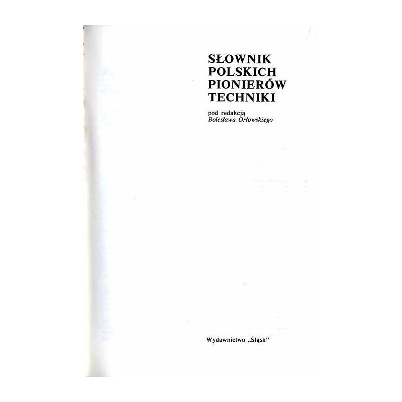 Słownik polskich pionierów techniki