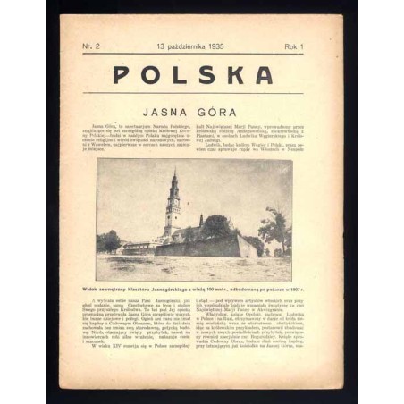 Polska. R.1 (1935). Nr 2 (13 października 1935). Jasna Góra