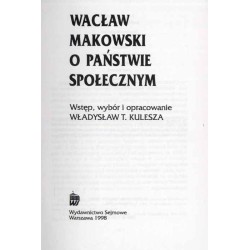 Wacław Makowski o państwie społecznym