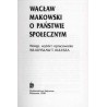 Wacław Makowski o państwie społecznym