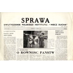 Sprawa. Dwutygodnik Polskiego Instytutu: "Miecz Ducha"  The Common Cause. Fortnightly of the Polish Section of the "Sword of th