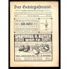 Der Gebirgsfreund. Zeitschrift des Oesterreichischen Gebirgsvereins. 26. Jahrgang (1915). Hefte 1-8 (I-XI 1915) [komplet]