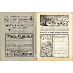 Der Gebirgsfreund. Zeitschrift des Oesterreichischen Gebirgsvereins. 26. Jahrgang (1915). Hefte 1-8 (I-XI 1915) [komplet]