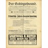 Der Gebirgsfreund. Zeitschrift des Oesterreichischen Gebirgsvereins. 26. Jahrgang (1915). Hefte 1-8 (I-XI 1915) [komplet]