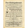 Der Gebirgsfreund. Zeitschrift des Oesterreichischen Gebirgsvereins. 26. Jahrgang (1915). Hefte 1-8 (I-XI 1915) [komplet]