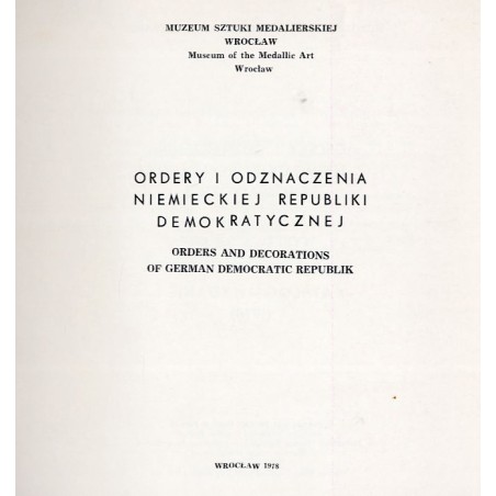 Ordery i odznaczenia Niemieckiej Republiki Demokratycznej