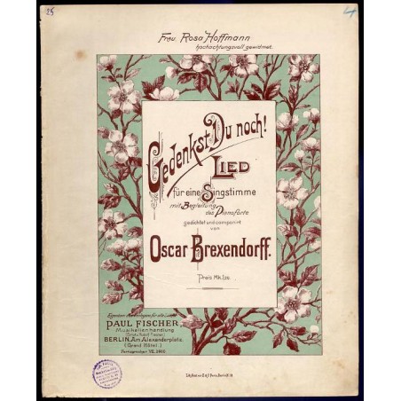 Gedenkst Du noch! Lied