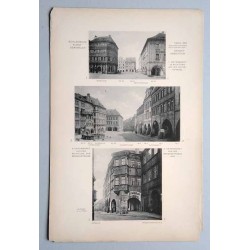 Bilderwerk schlesischer Kunstdenkmäler. Mappe III: Gesamtansichten. Tafel 180: Görlitz [Niemcy]. 1: Untermarkt in Richtung auf d