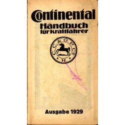 Continental. Handbuch für Kraftfahrer. Ausgabe 1929
