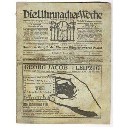 Die Uhrmacher-Woche. Leipziger Uhrmacher-Zeitung. 28. Jahrgang (1921). Nr 23 (4.06.1921)