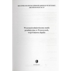 Wczesnośredniowieczna osada produkcyjna w Przeczycach, województwo śląskie