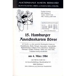 [Martin Bernhard] 33. Auktion Bildpostkarten und Randgebiete der Philatelie Photographica im Gewerkschaftshaus, 2000 Hamburg 1.
