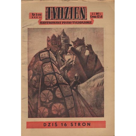 Tydzień. Ilustrowane pismo tygodniowe. R.2 (1947). Nr 1 (25) (5 stycznia 1947)