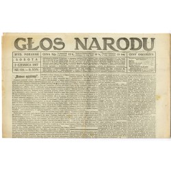 Głos Narodu. R.25 (1917). Nr 129 (2 czerwca 1917). Wydanie poranne