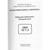 Bibliografia Dokumentów Kartograficznych. Nr 1-2 (2005)