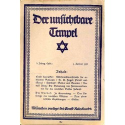 Der unsichtbare Tempel. Monatsschrift zur Sammlung der Geister. 3. Jahrgang (1918). H.1 (Januar 1918)
