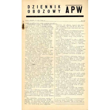 Dziennik Obozowy APW. 1944. Nr 76 (2 maja 1944)