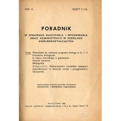 Poradnik w sprawach nauczania i wychowania oraz administracji w szkołach ogólnokształcących. R.6 (1935). Z. 2 (14)