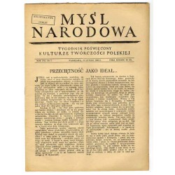 Myśl Narodowa. Tygodnik poświęcony kulturze twórczości polskiej. R.16 (1936). Nr 7 (16 lutego 1936)