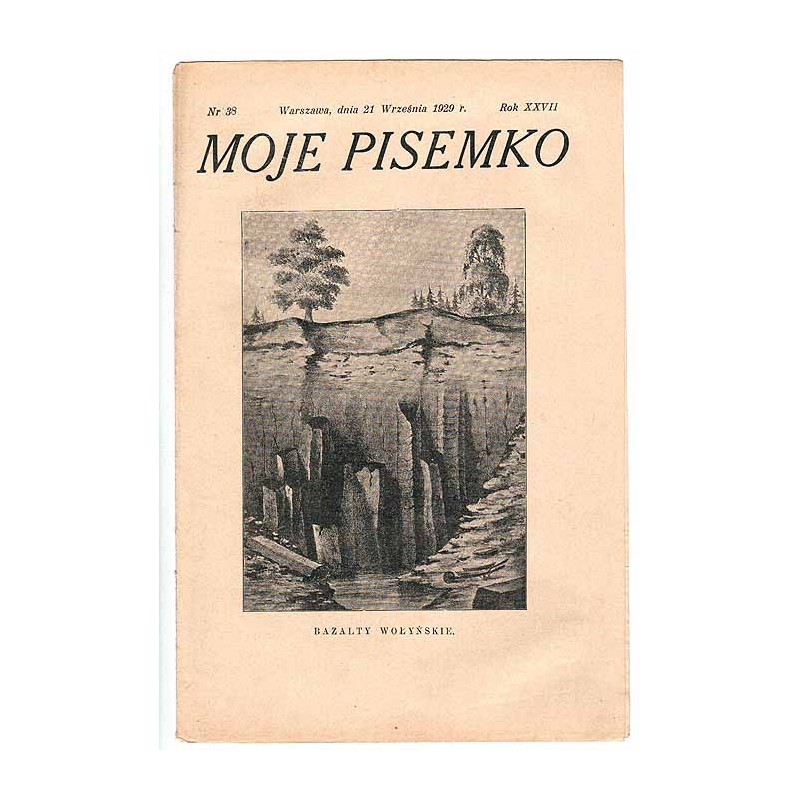 Moje Pisemko. R.27 (1929). Nr 38 (21 września 1929)