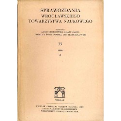 Sprawozdania Wrocławskiego Towarzystwa Naukowego. [Seria] A. Nr 35 (1980)