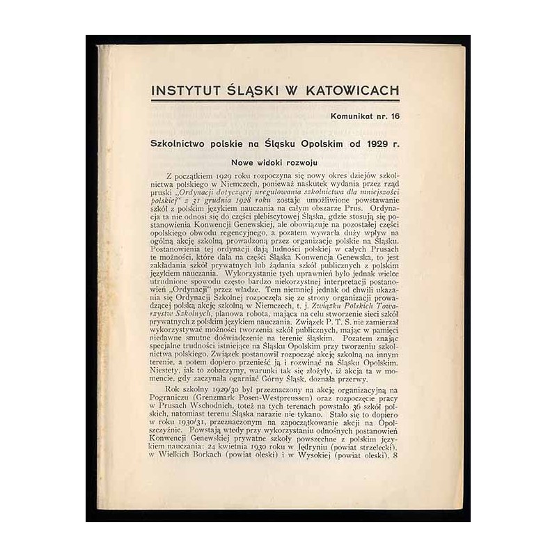 Szkolnictwo polskie na Śląsku Opolskim od 1929 r